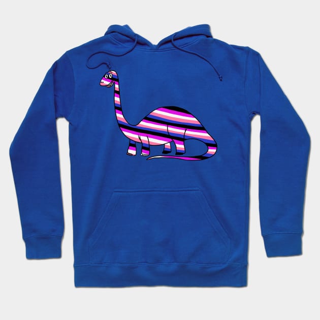 Gender Fluid Dinosaur Hoodie by DrawMe